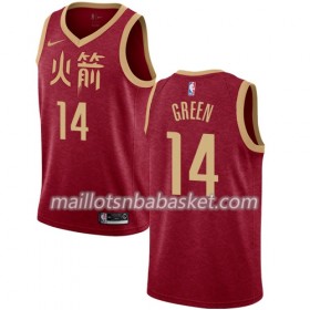 Maillot Homme Houston Rockets Gerald Green 14 2018-19 Nike City Edition Rouge Swingman